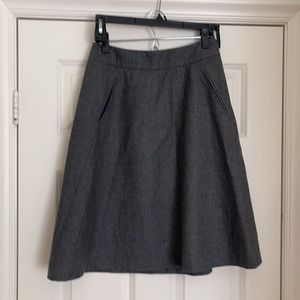 Banana Republic Wool Grey Skirt